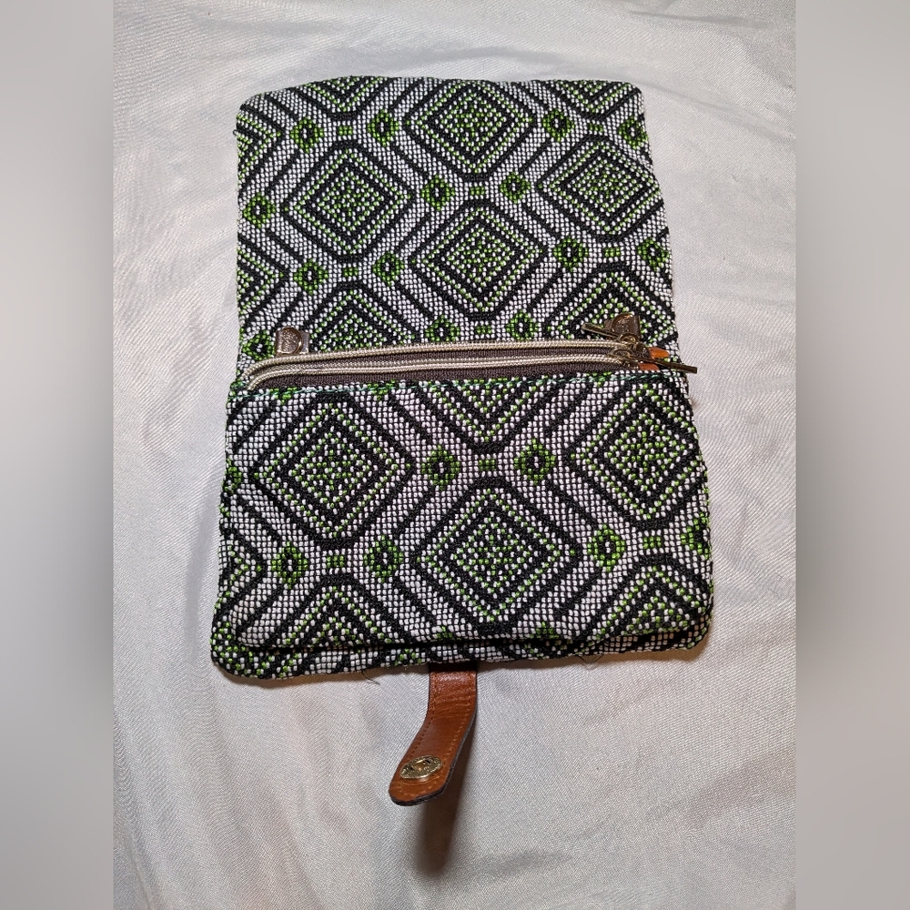 Street Level Bag Green, White, Black, Brown, And Gold - Missing Strap